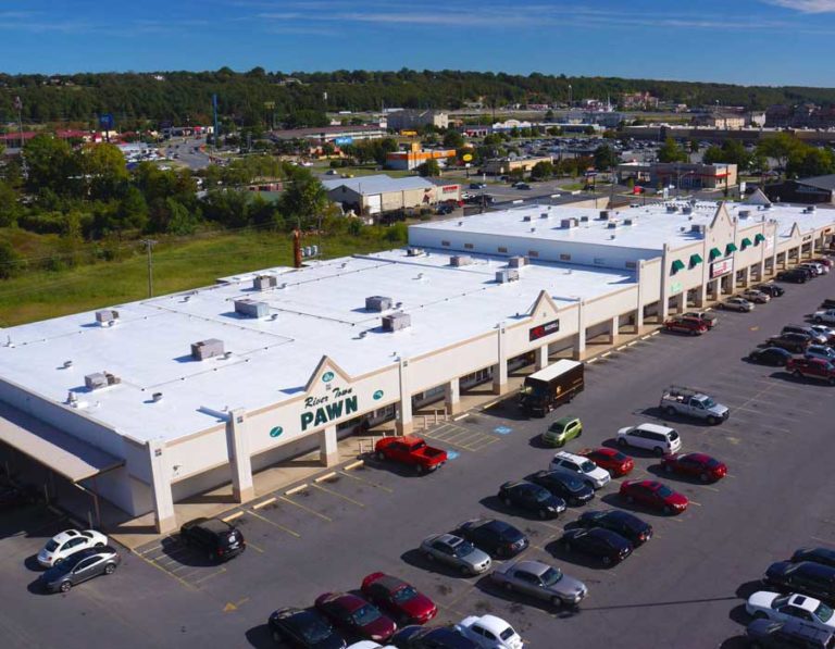 Aerial view of North Plaza roof
