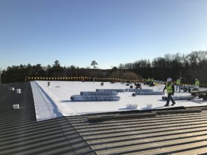 Single ply retro fit roofing system overlay