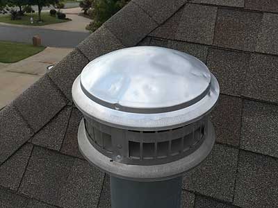 Vent damage from hail