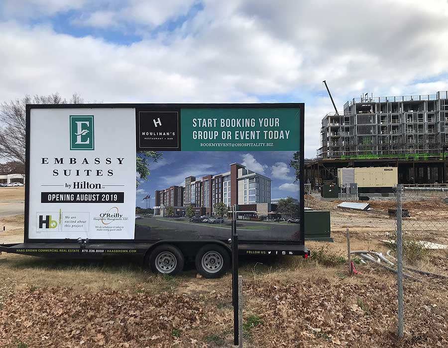 Embassy Suites is set to open for business in August 2019