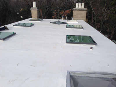 Roof After Installing Mule-Hide TPO